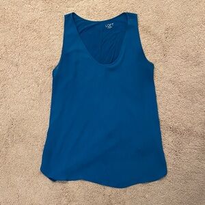 LOFT Deep Teal Scoop Neck Tank